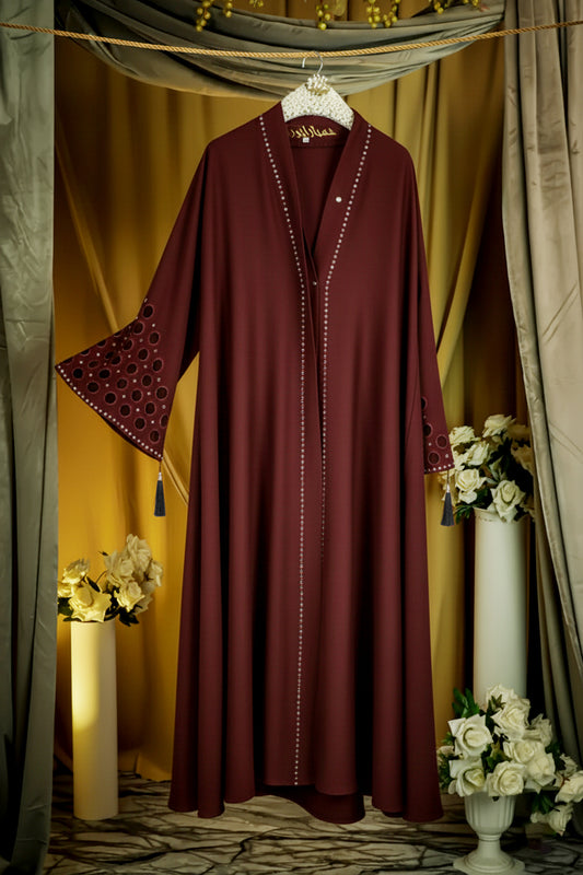 Mirha Embroidered Maroon
