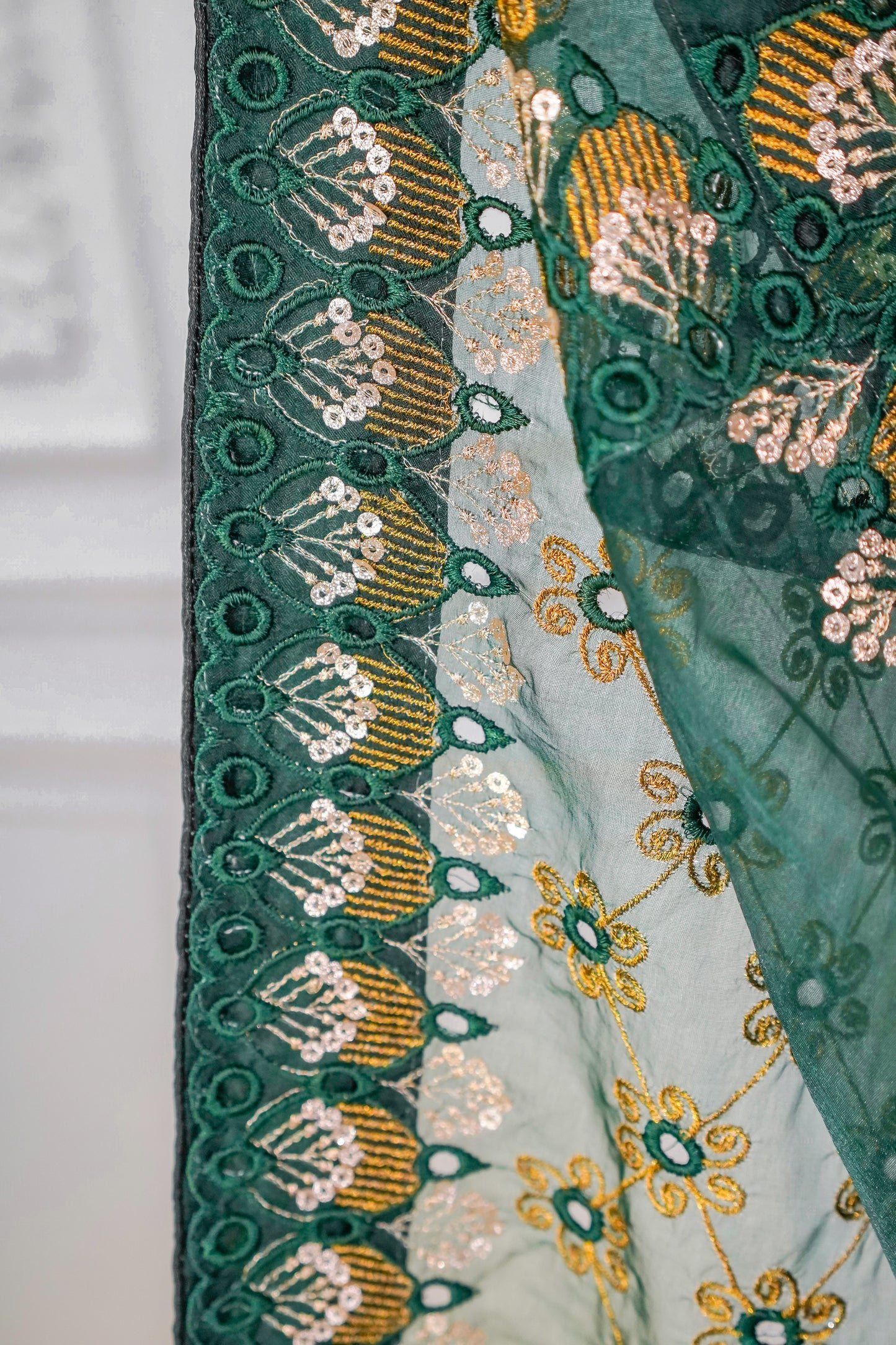 SAD01 Boring Embroidered Shawl 1 pc