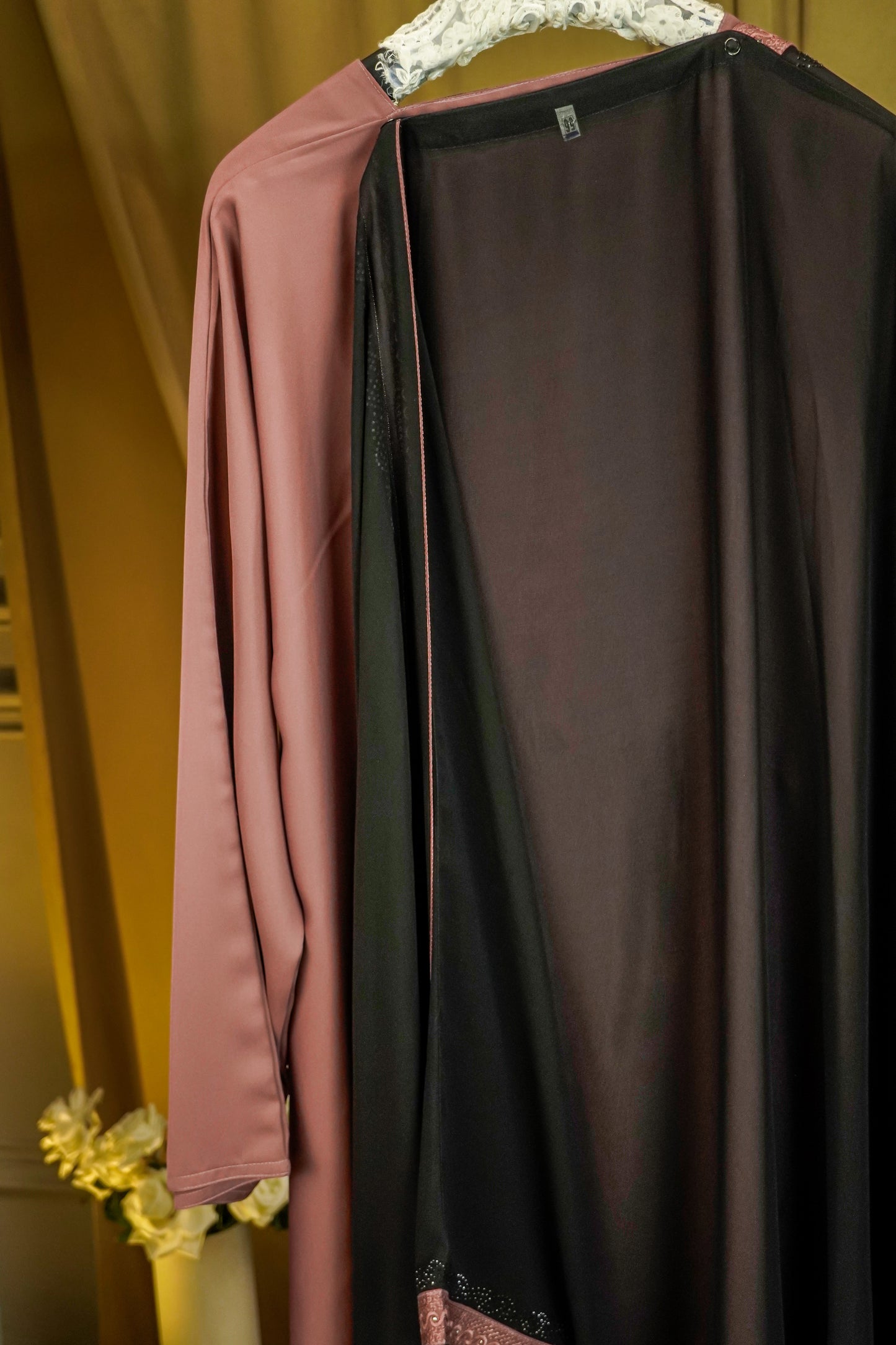 Sehrish Embroidered Kaftan Tea Pink