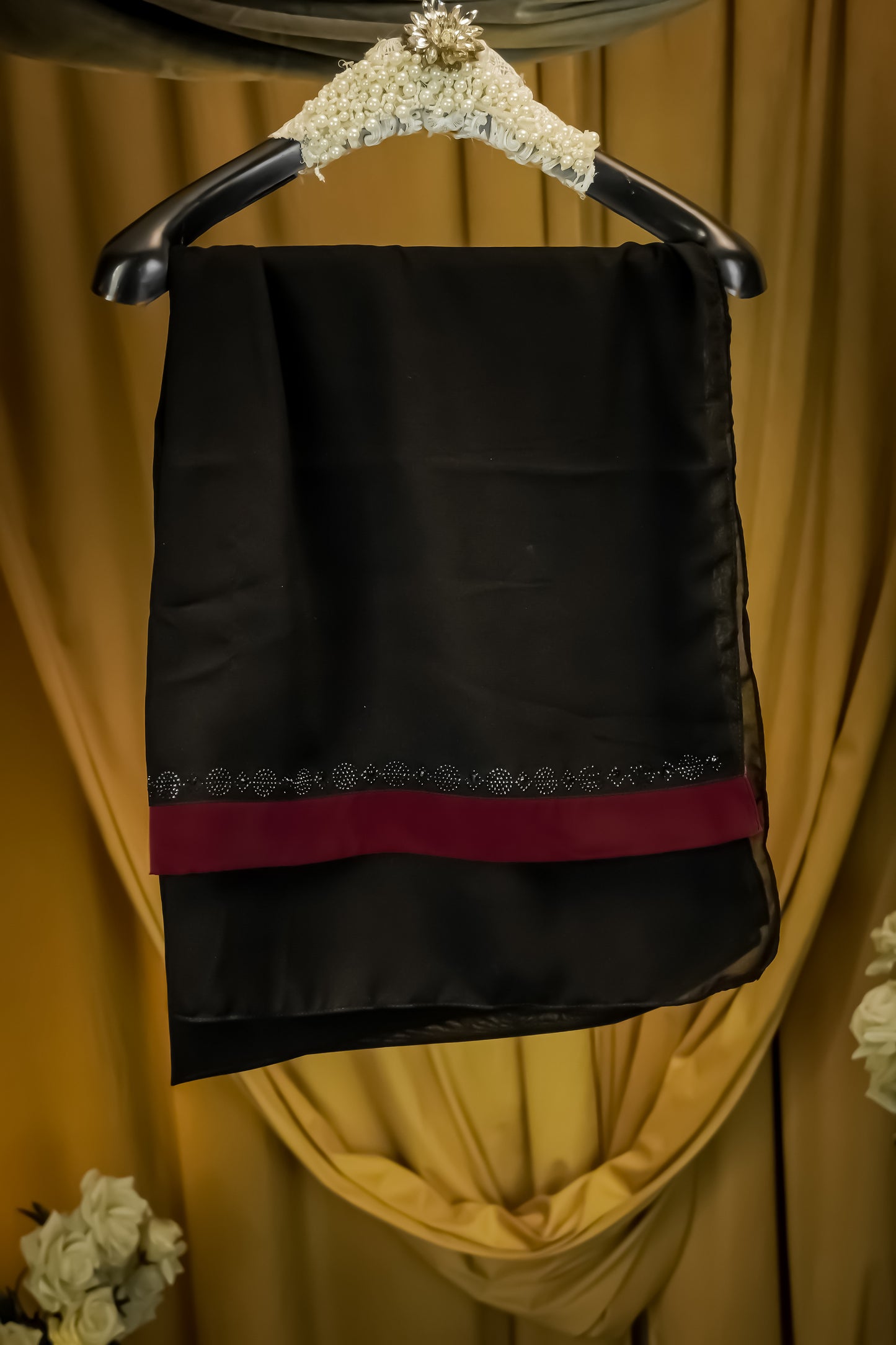 Sehrish Embroidered Kaftan Maroon