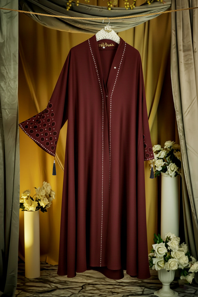 Mirha Embroidered Maroon