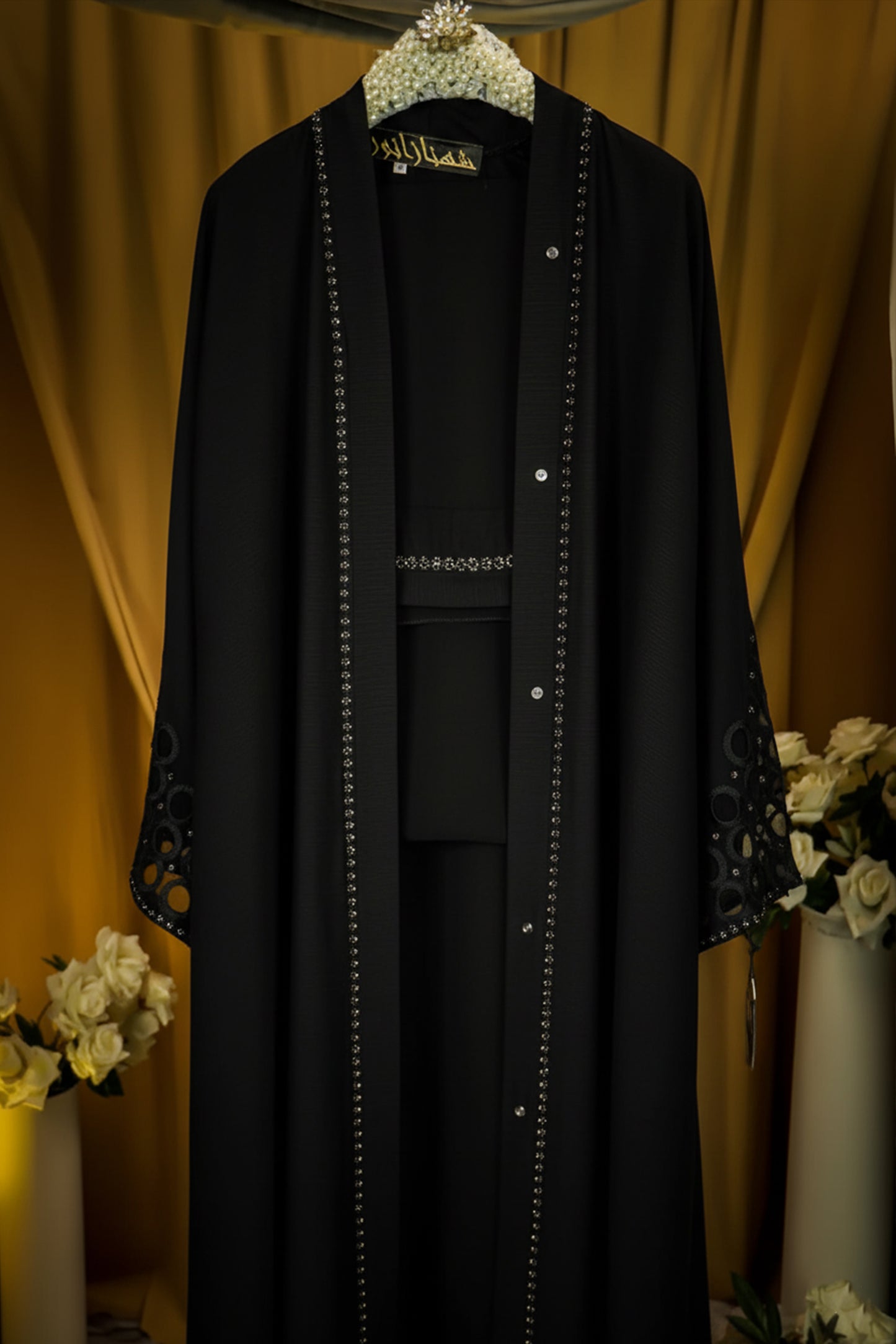 Mirha Embroidered Black