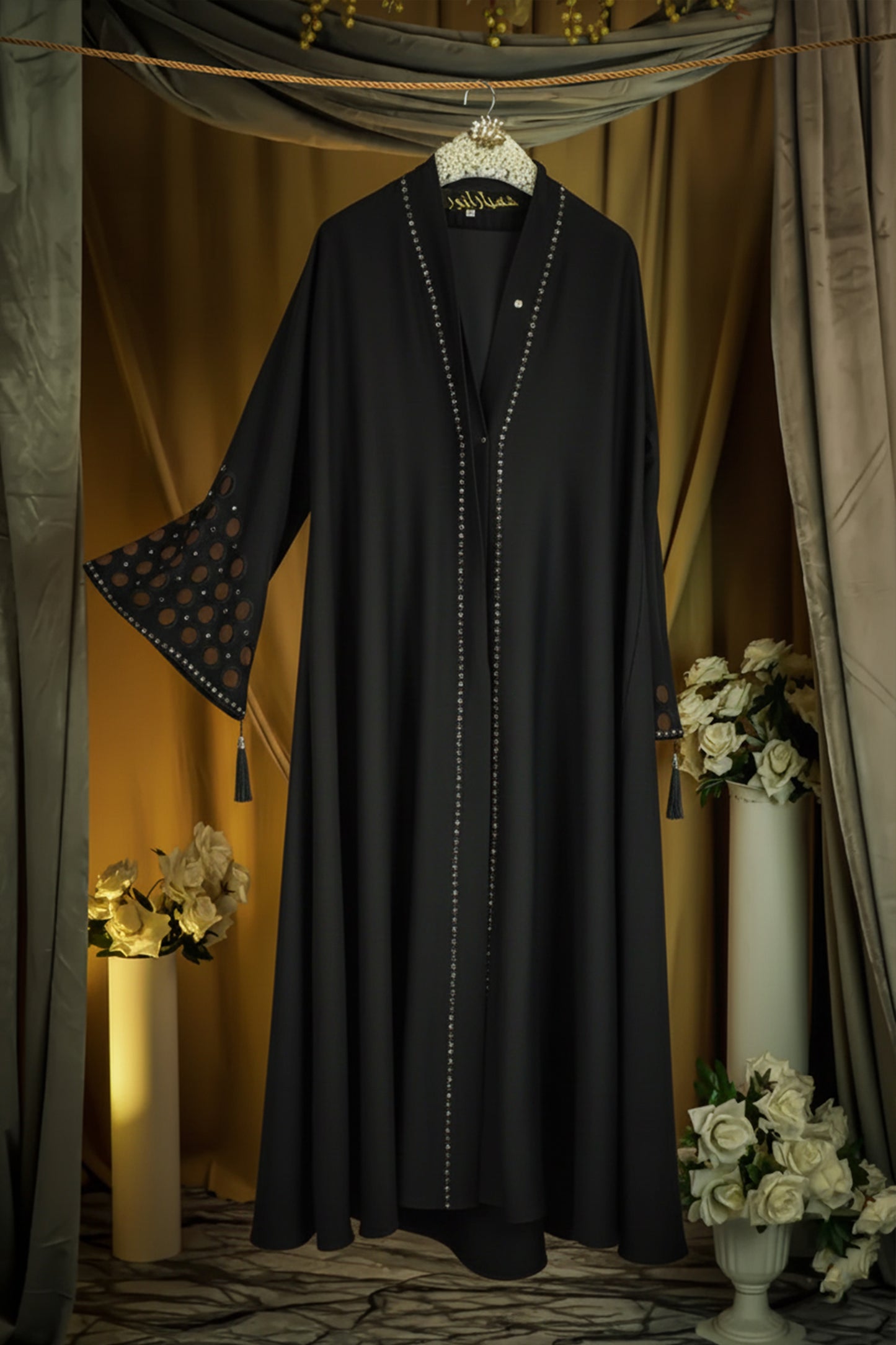 Mirha Embroidered Black