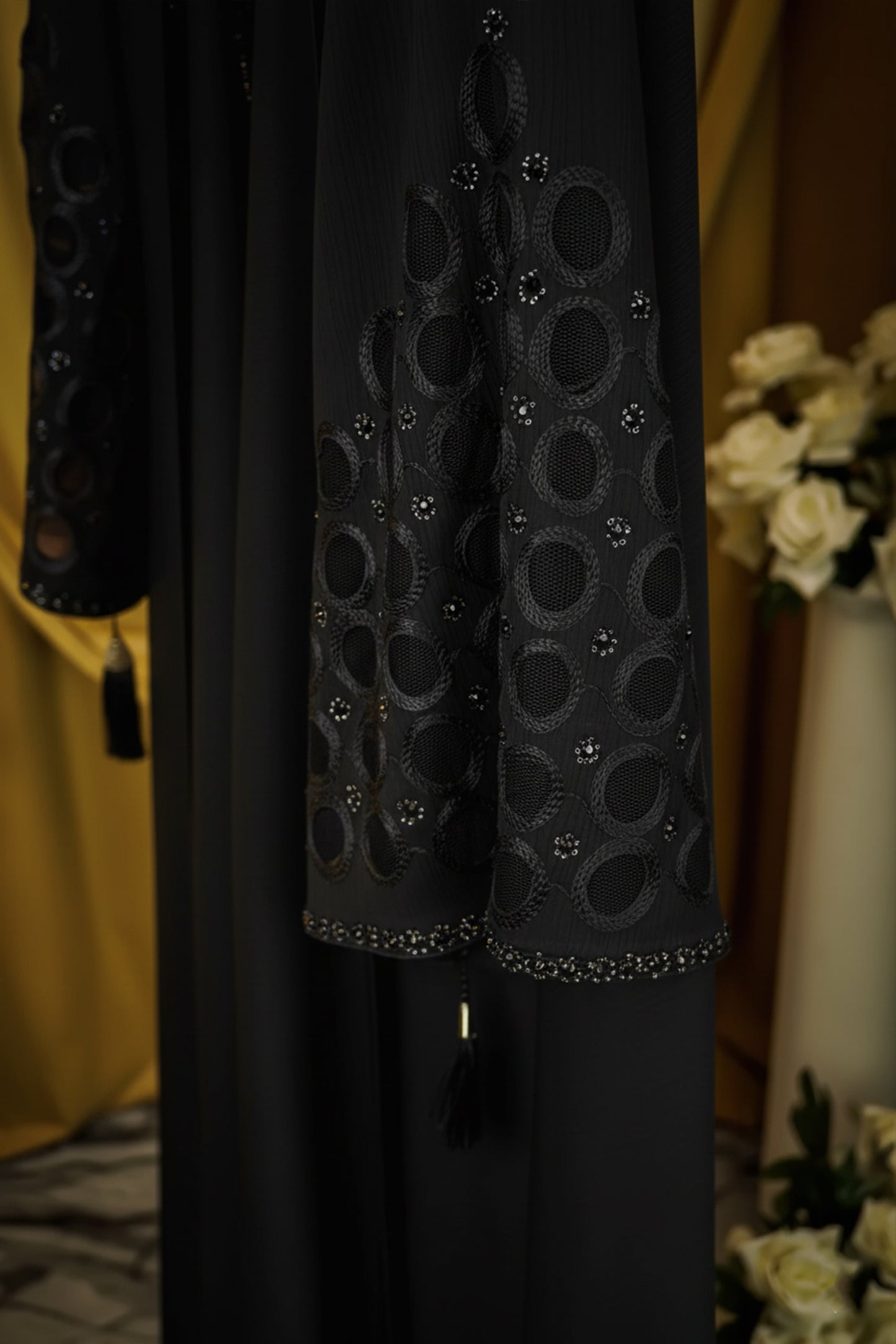 Mirha Embroidered Black