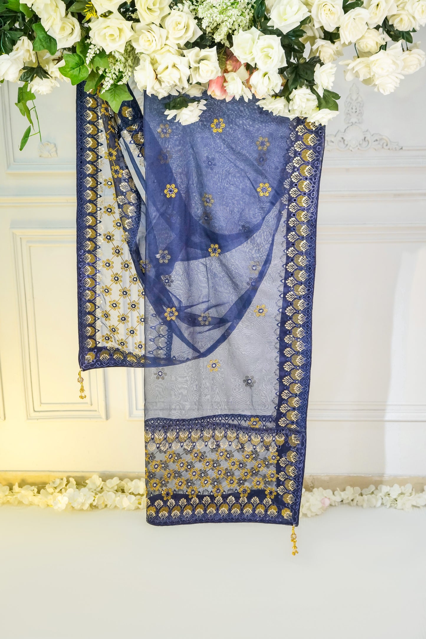 SAD01 Boring Embroidered Shawl 1 pc