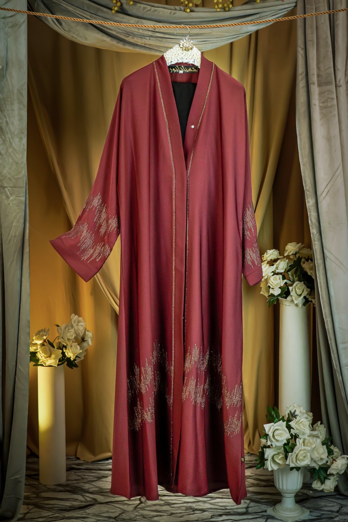 Elaina Maroon Abaya