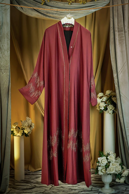 Elaina Maroon Abaya