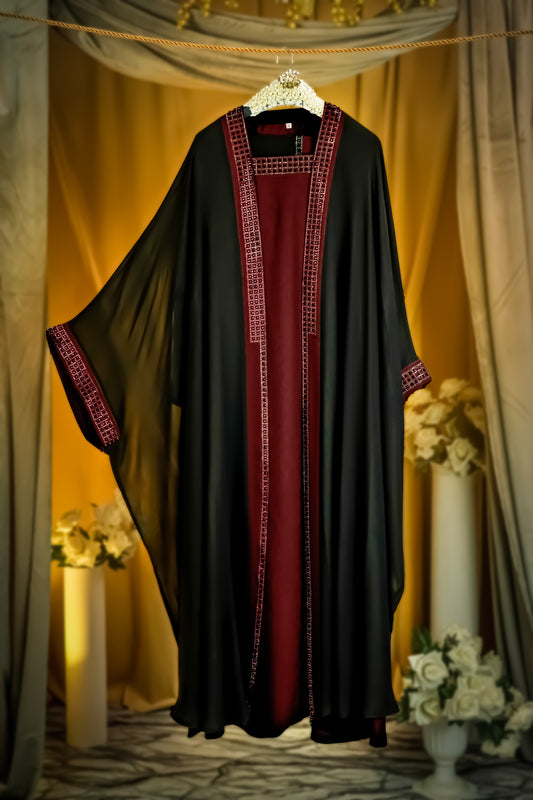 Armeena Kaftan Maroon