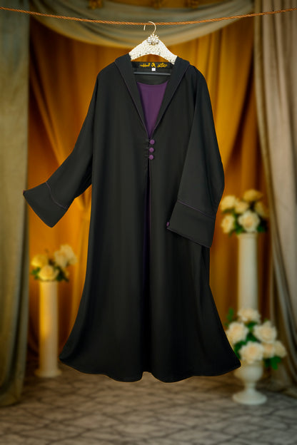 Zehra Coat Black Abaya