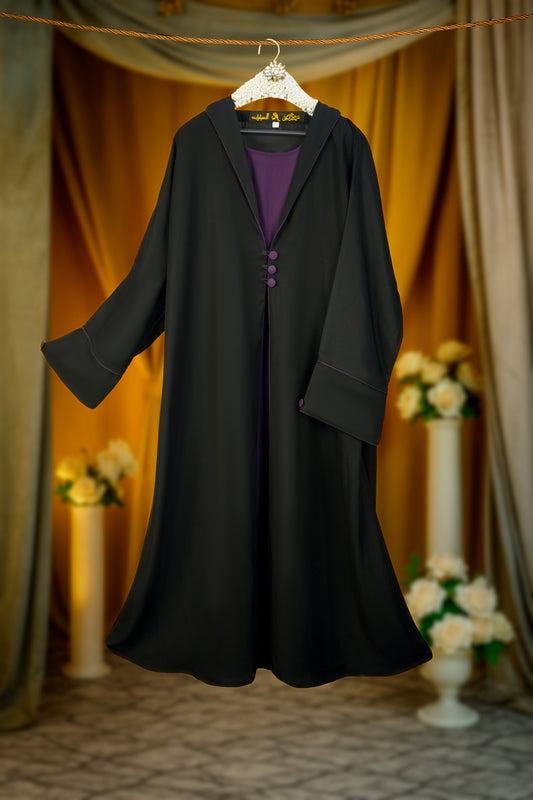 Zehra Coat Black Abaya